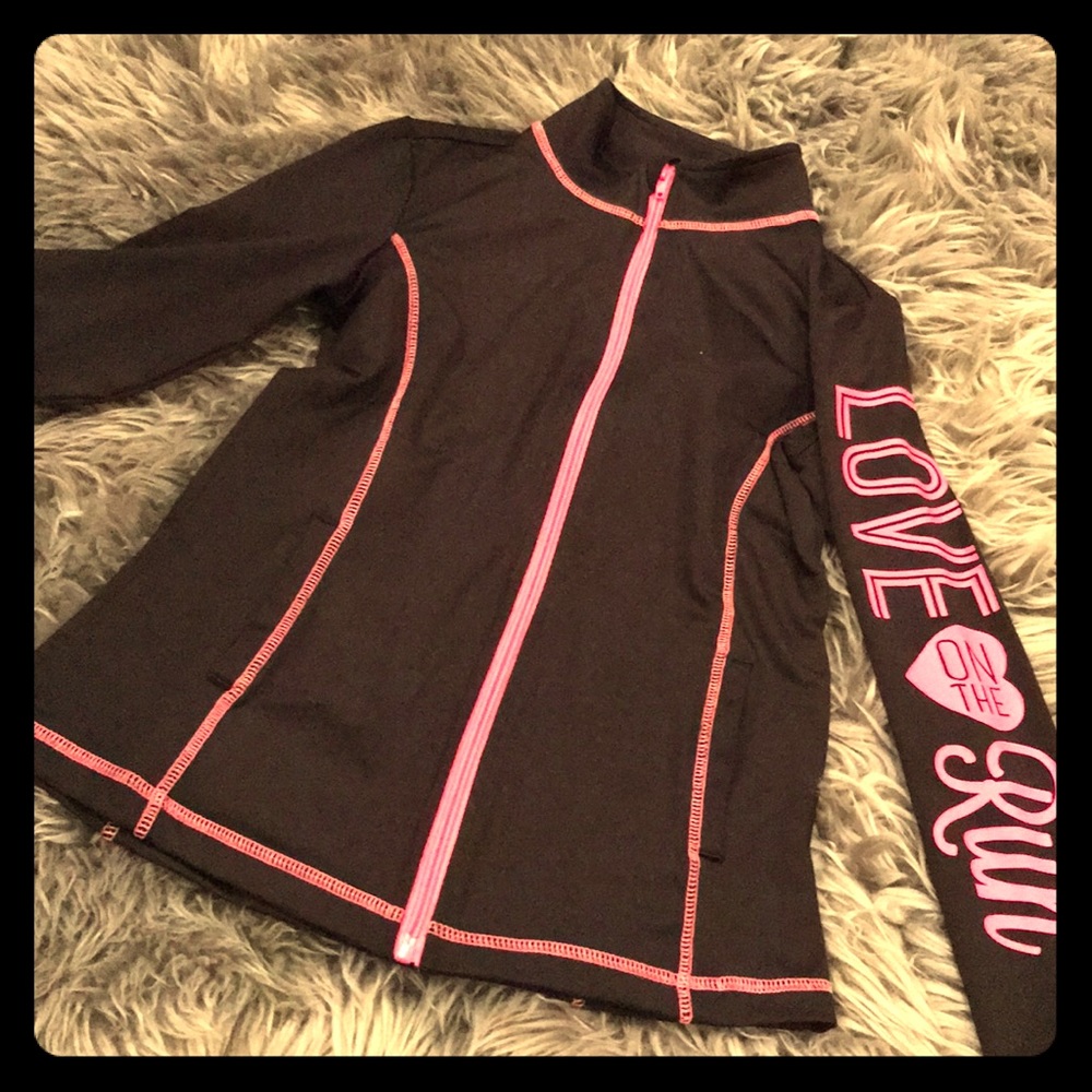 Athletic Girls Zipper lightweight Jacket